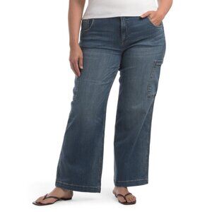 KUT FROM THE KLOTH Medium Wash Plus Jodi High Rise Fab Ab Wide Leg Jeans